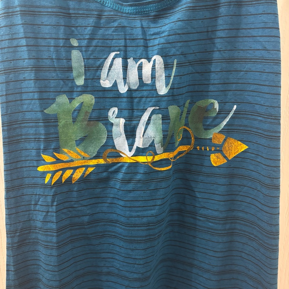 Disney Inspired RawThreads Running Tank Top - I Am Brave - Picture 2 of 7